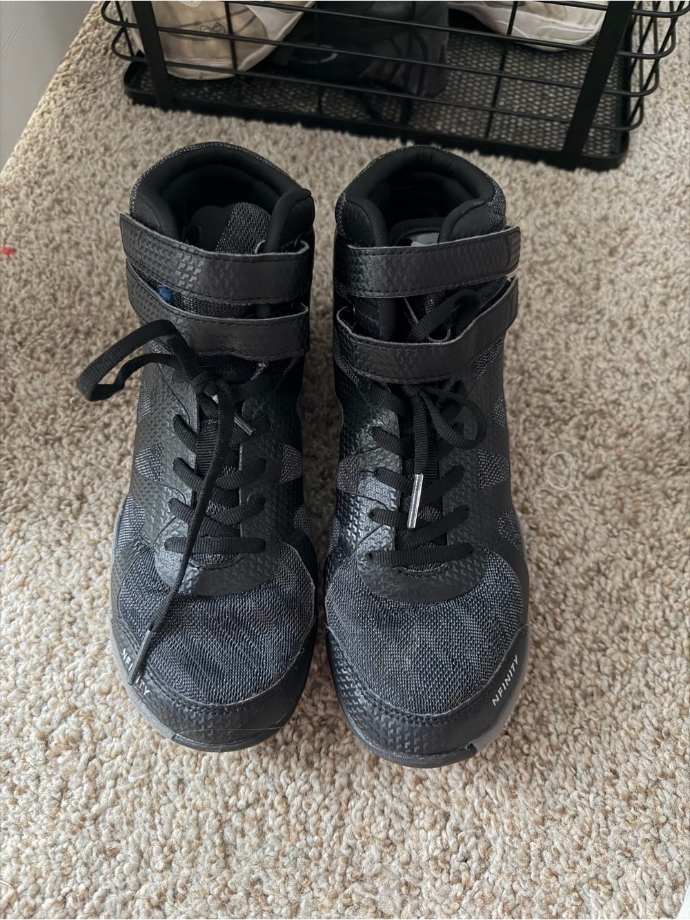 NFINITY Black Mid-Top Athletic Sneakers